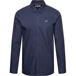 Koszula Tommy Jeans Twill DM0DM06928. Niebieskie koszule męskie Tommy Jeans, xl, bez wzorów, z bawełny, casualowe, bez kołnierzyka, bez rękawów. W wyprzedaży za 209,00 zł.