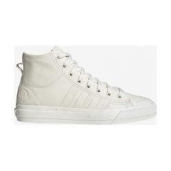 Adidas Originals Nizza Hi RF Tenisówki Biały. Białe trampki męskie adidas Originals, bez wzorów, ze skóry, bez zapięcia. Za 404,95 zł.