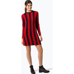 Calvin Klein - Sukienka damska, niebieski. Niebieskie sukienki damskie Calvin Klein, m, w paski, z wełny, z kontrastowym kołnierzykiem, bez rękawów. Za 599,95 zł.