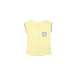 Bluzka dziewczęca gładka t-shirt, Z KIESZONKĄ. Białe t-shirty dziewczęce marki TXM. Za 9,99 zł.