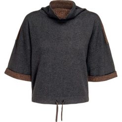 Bluza DEHA HARMONIC. Szare bluzy damskie Deha, z kaszmiru, krótkie. W wyprzedaży za 265,00 zł.