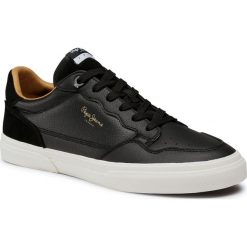 Sneakersy PEPE JEANS - Kenton Original Lth PMS30672 Black 999. Czarne sneakersy męskie Pepe Jeans, bez zapięcia. Za 349,00 zł.