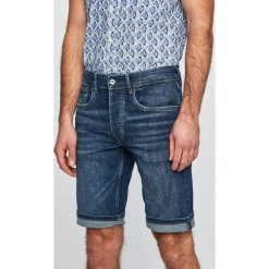 Pepe Jeans - Szorty Callen. Niebieskie spodenki i szorty męskie Pepe Jeans, bez wzorów, z elastanu, casualowe. W wyprzedaży za 199,90 zł.