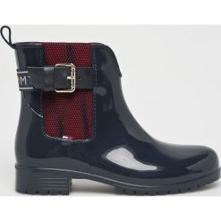 Tommy Hilfiger - Kalosze. Czarne kalosze damskie marki TOMMY HILFIGER, z gumy. Za 399,90 zł.
