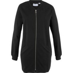 Bluza rozpinana, długi rękaw, z kolekcji Maite Kelly bonprix czarny. Czarne bluzy rozpinane damskie bonprix, z długim rękawem, długie. Za 89,99 zł.