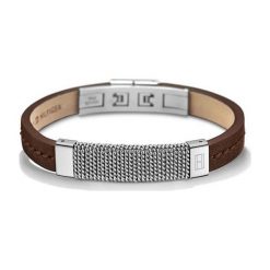 Tommy Hilfiger Męska Bransoletka Skóra th2700763. Szare bransoletki męskie marki TOMMY HILFIGER. W wyprzedaży za 288,00 zł.