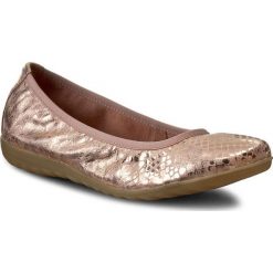 Baleriny CAPRICE - 9-22142-28 Rose Metallic 521. Różowe baleriny damskie Caprice, bez wzorów, ze skóry, bez obcasa. W wyprzedaży za 179,00 zł.