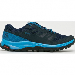 Salomon - Buty Outline GTX. Niebieskie buty trekkingowe męskie marki Salomon, z materiału, na sznurówki, outdoorowe, gore-tex. W wyprzedaży za 399,90 zł.