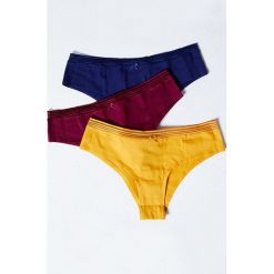 Etam - Figi Lilian (3-pack). Majtki damskie Etam, m, bez wzorów, z elastanu. W wyprzedaży za 49,90 zł.