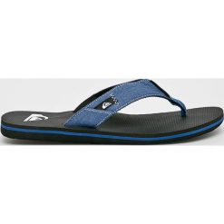 Quiksilver - Japonki. Niebieskie kapcie męskie Quiksilver, bez wzorów, z gumy. W wyprzedaży za 69,90 zł.