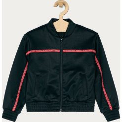 Tommy Hilfiger - Bluza dziecięca 104-176 cm. Niebieskie bluzy dziewczęce TOMMY HILFIGER, z aplikacjami, z bawełny, bez rękawów, bez kaptura. Za 299,90 zł.