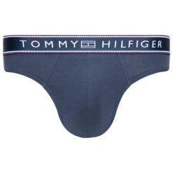 Slipy TOMMY HILFIGER 1U87906053. Białe slipy męskie TOMMY HILFIGER, m, bez wzorów, z elastanu. W wyprzedaży za 79,00 zł.