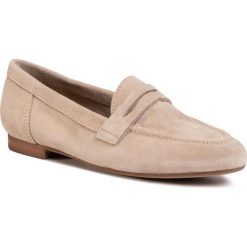 Mokasyny GINO ROSSI - E020-23400LM Grey. Brązowe mokasyny damskie Gino Rossi, na co dzień, bez wzorów, ze skóry, bez obcasa, na obcasie, bez zapięcia. Za 239,99 zł.