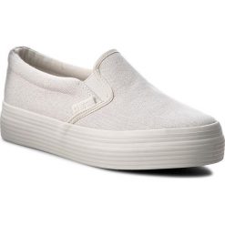 Tenisówki BIG STAR - W274717 White. Białe półbuty damskie BIG STAR, bez wzorów, z gumy, bez zapięcia. Za 99,00 zł.