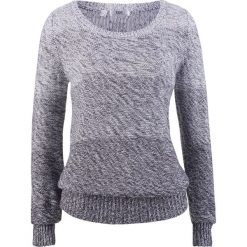 Sweter z okrągłym dekoltem, długi rękaw bonprix jagodowy. Fioletowe swetry damskie bonprix, bez wzorów, z długim rękawem, długie, bez kaptura. Za 69,99 zł.