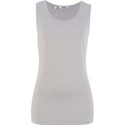 Top shirtowy termiczny bonprix jasnoszary melanż. Szare topy damskie bonprix, melanż. Za 44,99 zł.