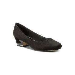 CLARA BARSON WYL1222S-3. Czarne półbuty damskie Clara Barson, bez wzorów, z materiału, bez obcasa, bez zapięcia. Za 79,99 zł.