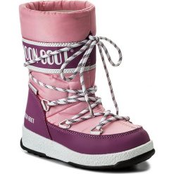 Kozaki dziewczęce: Śniegowce MOON BOOT – We Sport Jr Wp 34051300003 Rosa-Orchidea