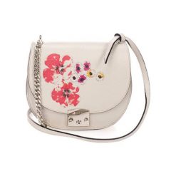 Torebki klasyczne damskie: Skórzana torebka w kolorze szarym – (S)24 x (W)22 x (G)9 cm