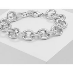 Bransoletki damskie na nogę: SNÖ of Sweden LINKED BRACELET Bransoletka silvercoloured