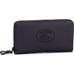 Duży Portfel Damski LACOSTE - L Zip Wallet NF2423WM Black A68. Czarne portfele damskie Lacoste. W wyprzedaży za 289,00 zł.
