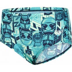 Speedo Kąpielówki Allover 12cm Brief Navy/Jade/Green Glow 24. Niebieskie kąpielówki chłopięce marki Speedo, długie. W wyprzedaży za 75,00 zł.