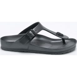 Birkenstock - Japonki Gizeh EVA. Czarne klapki damskie marki Birkenstock, bez wzorów, z materiału, bez obcasa, na płaskiej podeszwie. Za 139,90 zł.