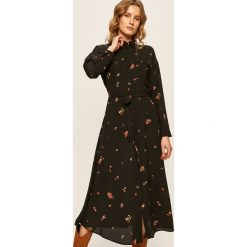 Only - Sukienka. Czarne sukienki damskie ONLY, na co dzień, w kwiaty, z elastanu, casualowe, bez kołnierzyka, z długim rękawem, długie, midi, proste. Za 219,90 zł.