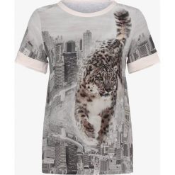 Marc Cain Collections - Bluzka damska z dodatkiem jedwabiu, szary. Szare bluzki damskie Marc Cain Collections, z nadrukiem, z jedwabiu, bez kołnierzyka, bez rękawów. Za 849,95 zł.
