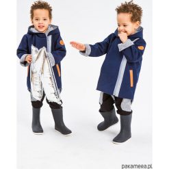 Parki damskie: Parka z patentem, softshell Granat