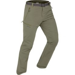 Spodnie turystyczne SH500 x-Warm stretch męskie. Czarne spodnie męskie QUECHUA, na zimę, m, bez wzorów, z elastanu. Za 169,99 zł.