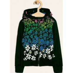 Desigual - Bluza dziecięca 104-164 cm. Czarne bluzy dziewczęce Desigual, bez wzorów, z bawełny, z kapturem. Za 249,90 zł.