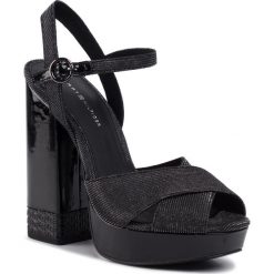 Sandały TOMMY HILFIGER - Sparkle High Heel Sandal FW0FW04579 Gunmetal 0GQ. Czarne klapki damskie TOMMY HILFIGER, bez wzorów, ze skóry, bez obcasa, na obcasie. Za 539,00 zł.