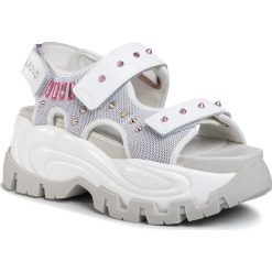Sandały LIU JO - Wave 04 BA0037 TX117 White 01111. Białe klapki damskie Liu Jo, z aplikacjami, ze skóry, bez obcasa. W wyprzedaży za 589,00 zł.