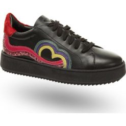 Sneakersy skórzane. Czarne sneakersy damskie Twinset. Za 327,60 zł.