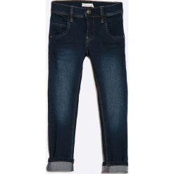 Name it - Jeansy dziecięce 122-164 cm. Niebieskie jeansy dziewczęce marki Name it, z haftami, z bawełny. W wyprzedaży za 59,90 zł.