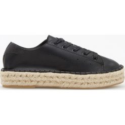 Tomsy damskie: Espadryle na platformie – Czarny