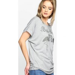 Szary T-shirt Fleming Couple. Szare t-shirty damskie marki Born2be, m, z motywem zwierzęcym. Za 59,99 zł.
