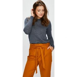 Vila - Sweter. Niebieskie swetry damskie marki Vila, s, bez wzorów, z bawełny, z krótkim rękawem, krótkie, bez kaptura. W wyprzedaży za 69,90 zł.