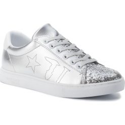 Sneakersy TRUSSARDI JEANS - 79A00431 M020. Szare półbuty damskie Trussardi Jeans, z jeansu. W wyprzedaży za 319,00 zł.