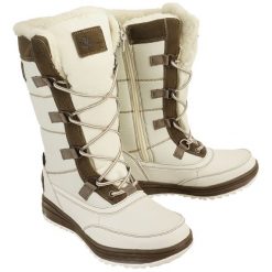 VEMONT 7Z2096V biały/brąz, śniegowce damskie. Białe śniegowce damskie Vemont, bez zapięcia. Za 269,90 zł.