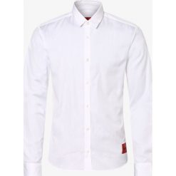 HUGO - Koszula męska – Ero, biały. Białe koszule męskie HUGO, xl, bez wzorów, z bawełny, bez kołnierzyka, bez rękawów. Za 399,95 zł.