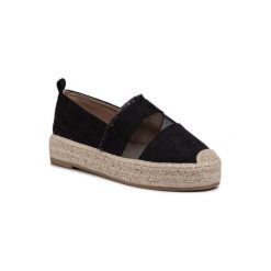 DeeZee WS083102-02 Czarny. Czarne espadryle damskie DeeZee, bez wzorów, z materiału, bez obcasa. Za 69,99 zł.