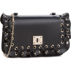 Torebka RED VALENTINO - QQ2B0A76 Nero 0NO. Czarne torebki klasyczne damskie marki Red Valentino, ze skóry. W wyprzedaży za 1409,00 zł.