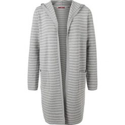 S.Oliver Ladies cardigan 14.802.64.2992.94G0 Grey Melange Stripe s (rozmiar 36). Szare swetry damskie S.Oliver, s, bez wzorów, bez rękawów, bez kaptura. W wyprzedaży za 173,00 zł.