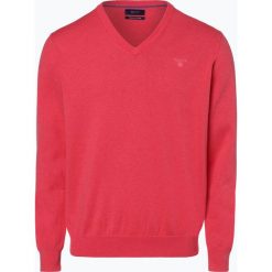 Gant - Sweter męski, czerwony. Czerwone swetry męskie GANT, m, bez wzorów, z bawełny, bez kołnierzyka, bez kaptura. Za 449,95 zł.