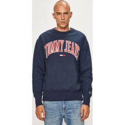 Tommy Jeans - Bluza. Szare bluzy męskie Tommy Jeans, s, z aplikacjami, z bawełny, z okrągłym kołnierzem, bez rękawów, bez kaptura. W wyprzedaży za 219,90 zł.