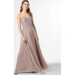 Laona - Damska sukienka wieczorowa, brązowy. Pomarańczowe sukienki damskie Laona, bez wzorów, z szyfonu, eleganckie, bez kołnierzyka, bez rękawów, gorsetowe. Za 749,95 zł.