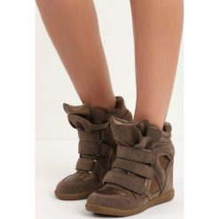 Sneakersy damskie: Khaki Sneakersy Dopio