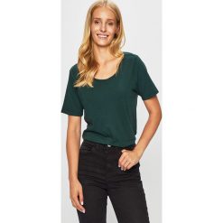 Scotch & Soda - T-shirt. Niebieskie bluzki damskie Scotch & Soda, s, bez wzorów, z bawełny, z okrągłym kołnierzem. W wyprzedaży za 89,90 zł.